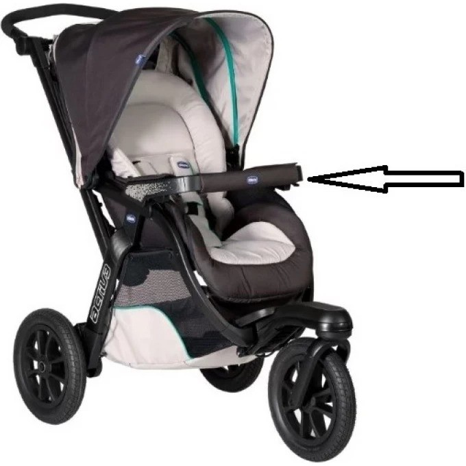 Бампер для коляски CHICCO ACTIV3 (основа без ткани) 28793720500 Бампер для коляски CHICCO ACTIV3 (основа без ткани) 28793720500
