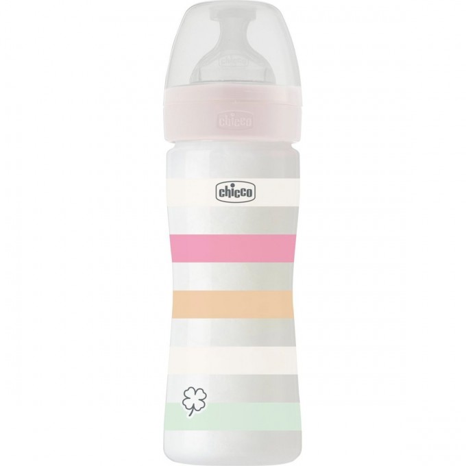 Бутылочка пластиковая CHICCO WB WHITE GIRL 250 мл нормальный поток 00028623110000 Бутылочка пластиковая CHICCO WB WHITE GIRL 250 мл нормальный поток 00028623110000