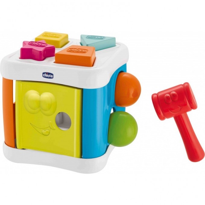 Игрушка-сортер CHICCO «Кубик 2-в-1», Разноцветный 9686000000 Игрушка-сортер CHICCO «Кубик 2-в-1», Разноцветный 9686000000
