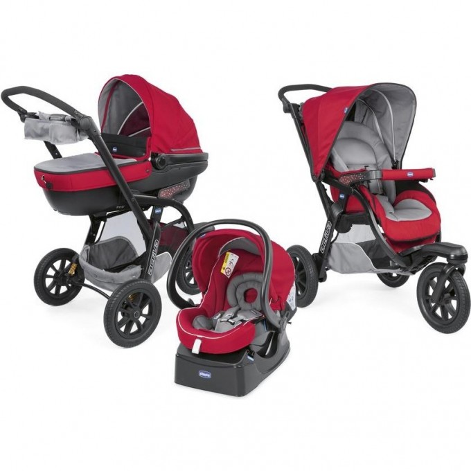 Коляска CHICCO ACTIV3 3-в-1, Red Berry 06079270850000 Коляска CHICCO ACTIV3 3-в-1, Red Berry 06079270850000