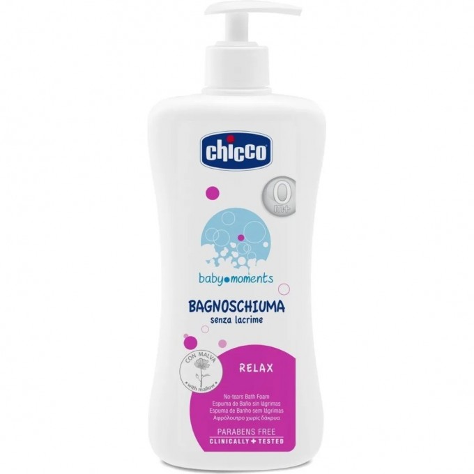 Пена для ванны CHICCO BABY MOMENTS RELAX 500 мл 10582000000 Пена для ванны CHICCO BABY MOMENTS RELAX 500 мл 10582000000