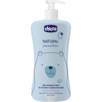 Средство для мытья волос и тела без слез CHICCO NATURAL SENSATION, 500 мл