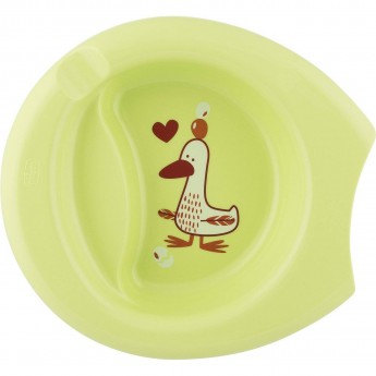 Тарелка с разделителем CHICCO EASY FEEDING, 6м+, зеленая Тарелка с разделителем CHICCO EASY FEEDING, 6м+, зеленая