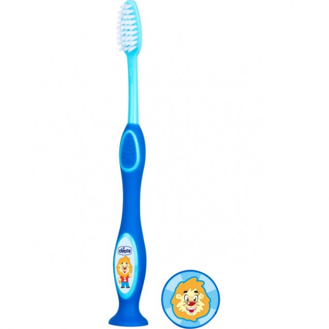 Зубная щетка детская для чистки зубов CHICCO (голубая/зеленая), 3-6 лет 9079200000 Зубная щетка детская для чистки зубов CHICCO (голубая/зеленая), 3-6 лет 9079200000
